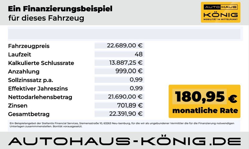 Fahrzeugabbildung Grande Panda Business Edition 110PS Automatik Bild 17 von 20