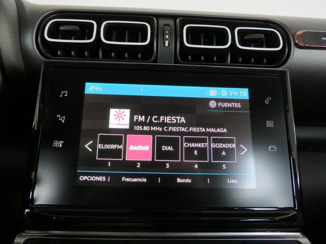 Inside C3 Aircross  Naranja Spicy