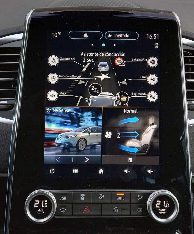 Inside Espace Diesel  Gris Titanium