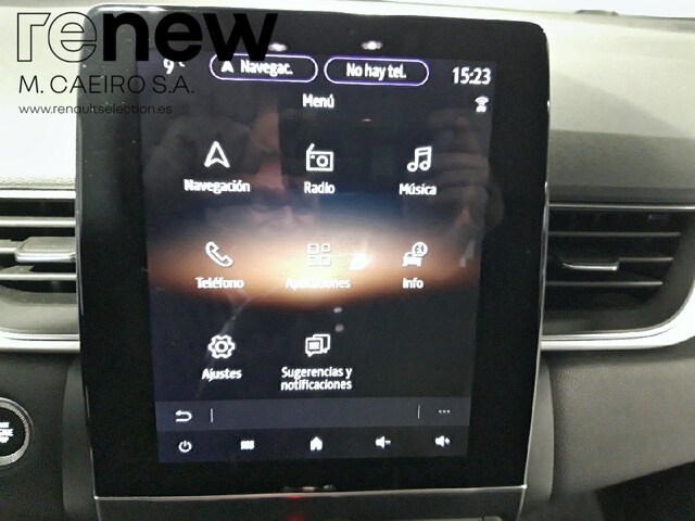 Inside Captur  Azul Volga con techo