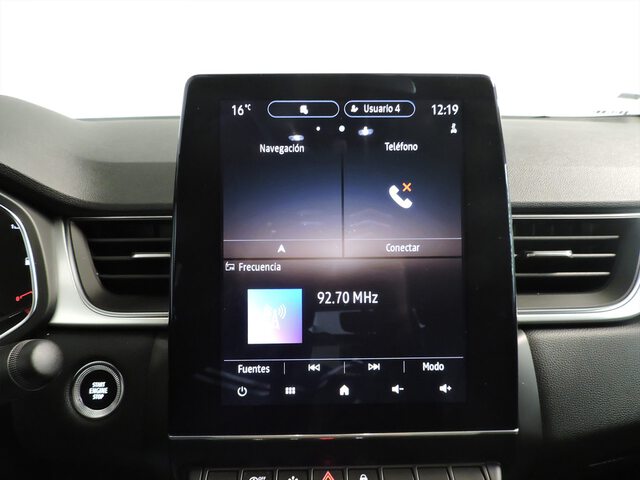 Inside Captur  Azul Volga con techo