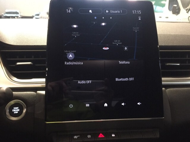 Inside Captur  Azul Volga con techo