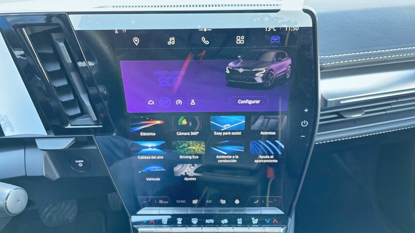 Inside Mégane Eléctrico  Carrocería Gris Piz