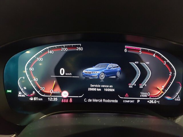 Inside Serie 5 G31 Touring Diesel  Bluestone metalizado
